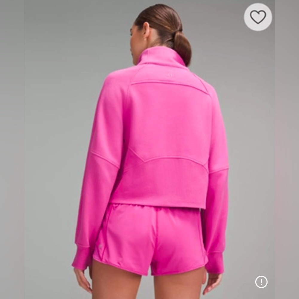 NWT Lululemon Scuba Oversized Funnel-Neck Half Zip in Pow Pink Tone Size XS/S - Picture 4 of 11